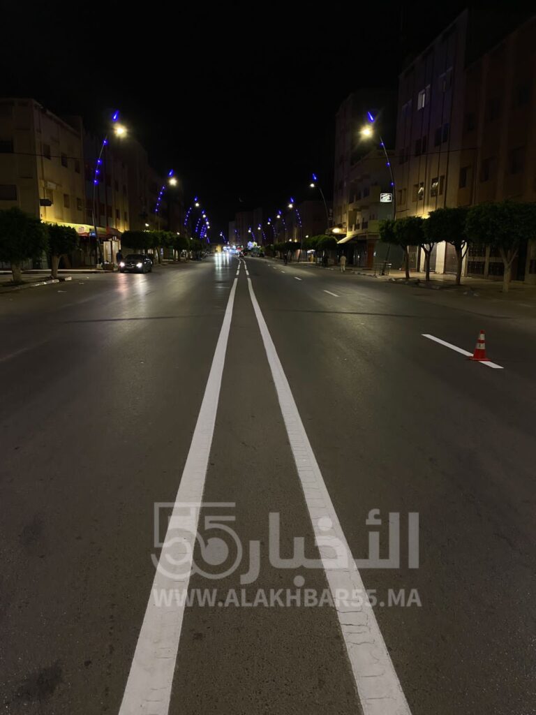 انطلاق عملية اعادة التشوير الطرقي بالعروي 1 انطلاق عملية اعادة التشوير الطرقي بالعروي
